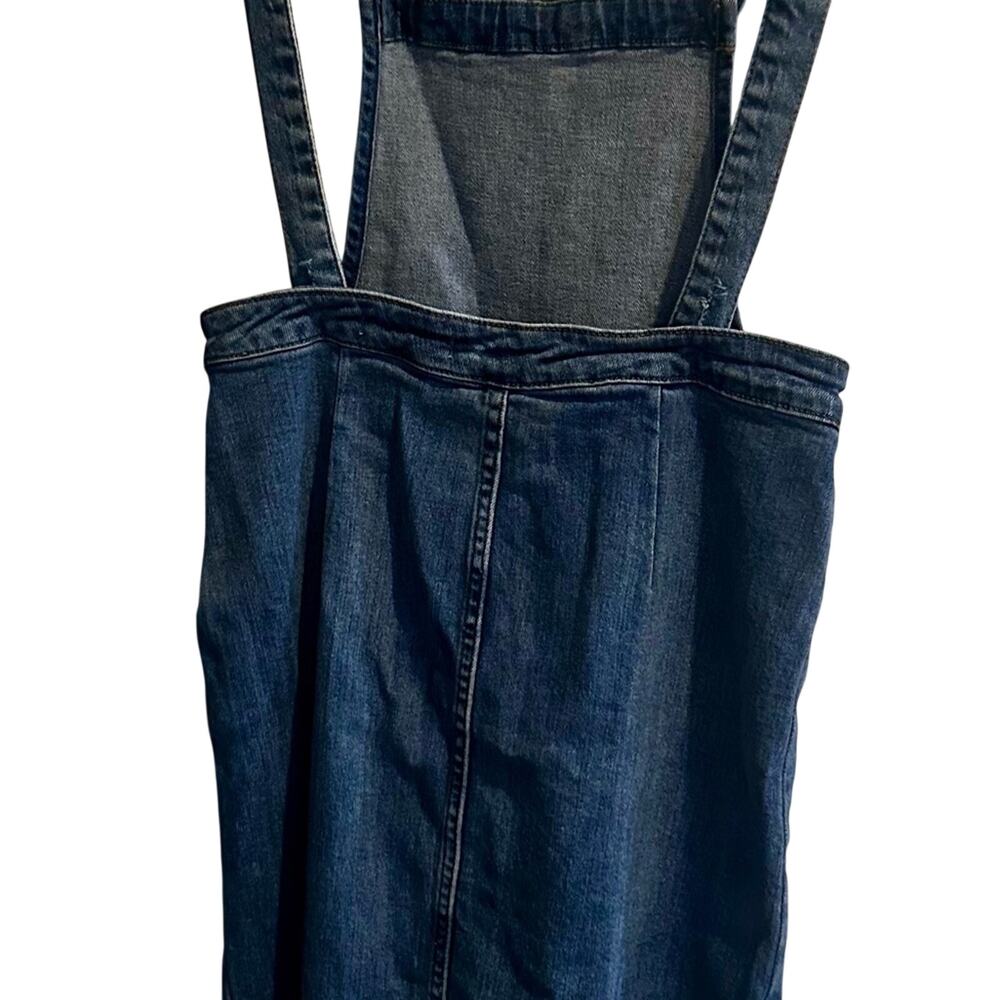 🔥Women's Blue Denim Overall Dress - Picture 11 of 12